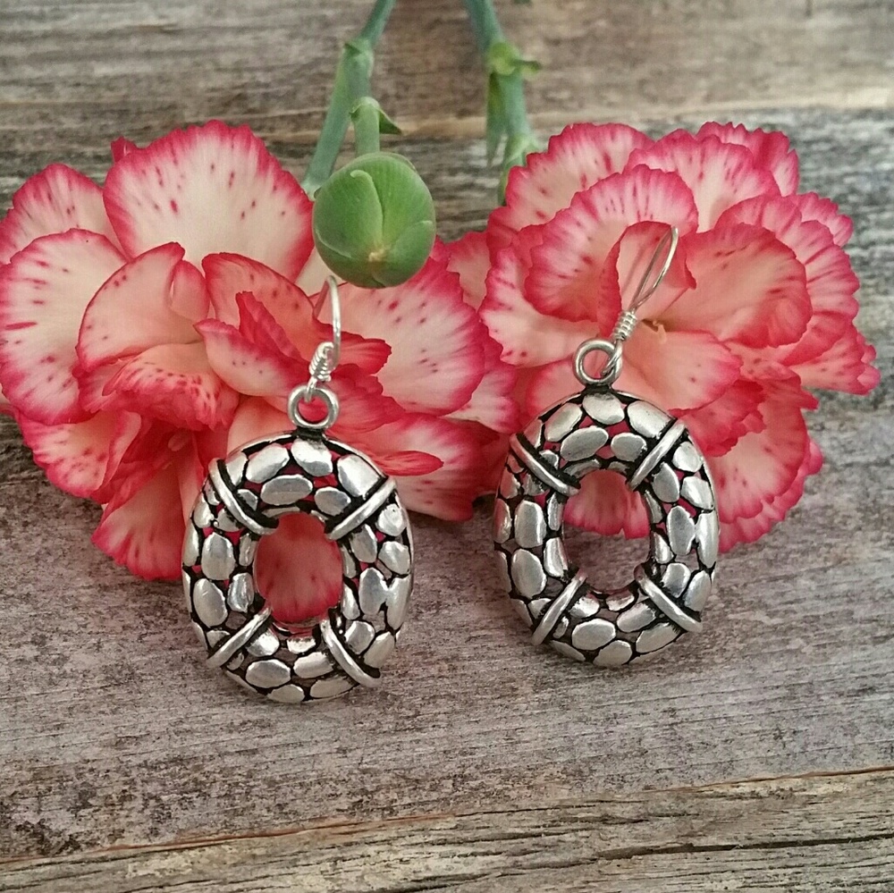 Moroccan Bohemian Pendant Earrings Boho Tribal